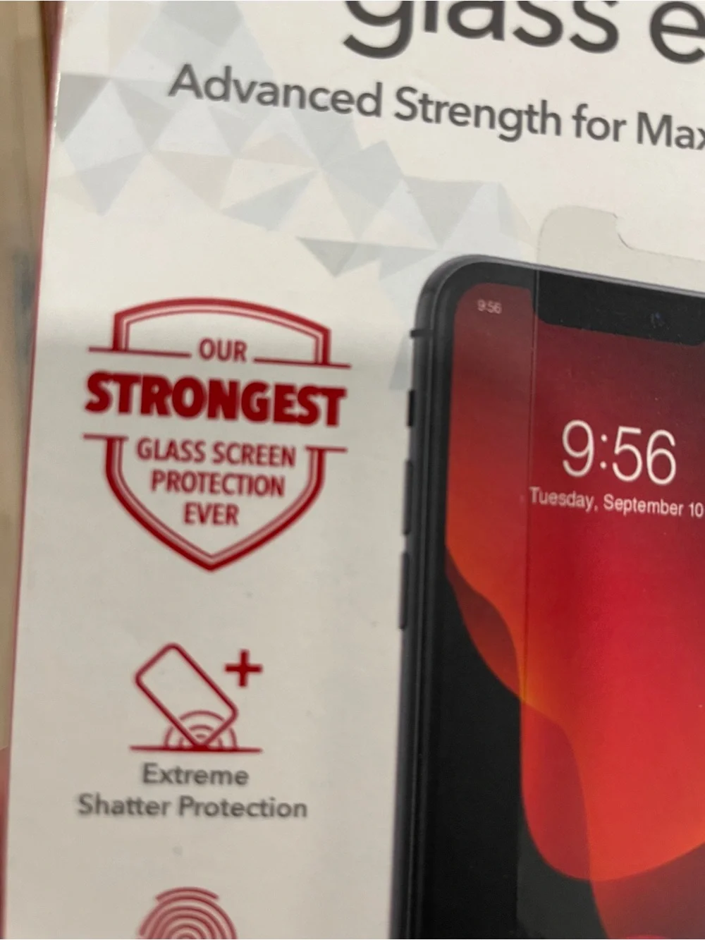 ZAGG Glass Elite Tempered Glass Screen Protector for iPhone 11 Pro / Xs / X